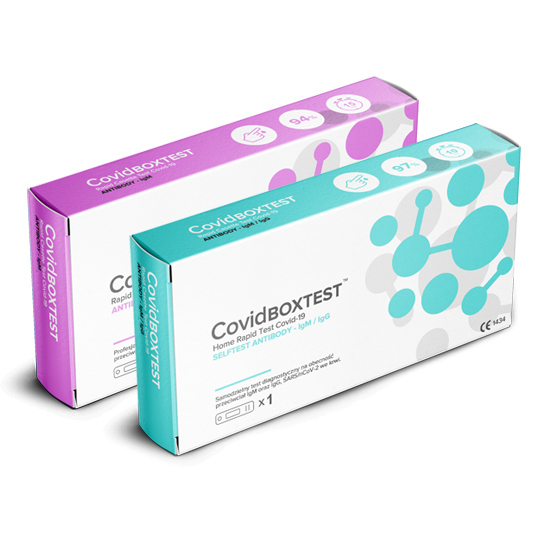 komplet Covid Box Test - przeciwciała